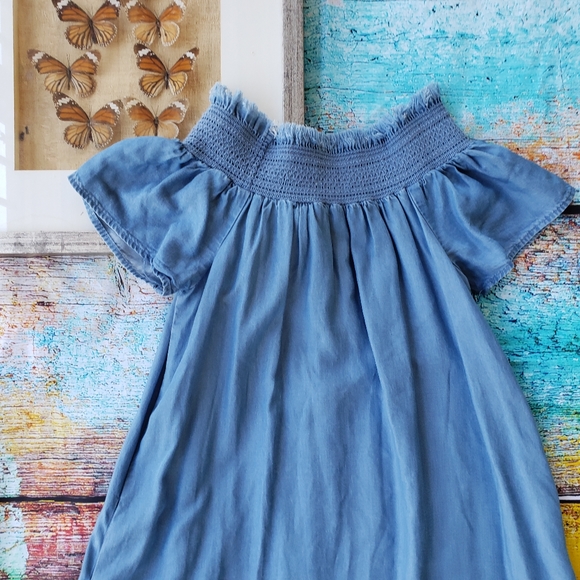 Alice & UO Hermione Off-The-Shoulder Denim Dress
M - Picture 5 of 8